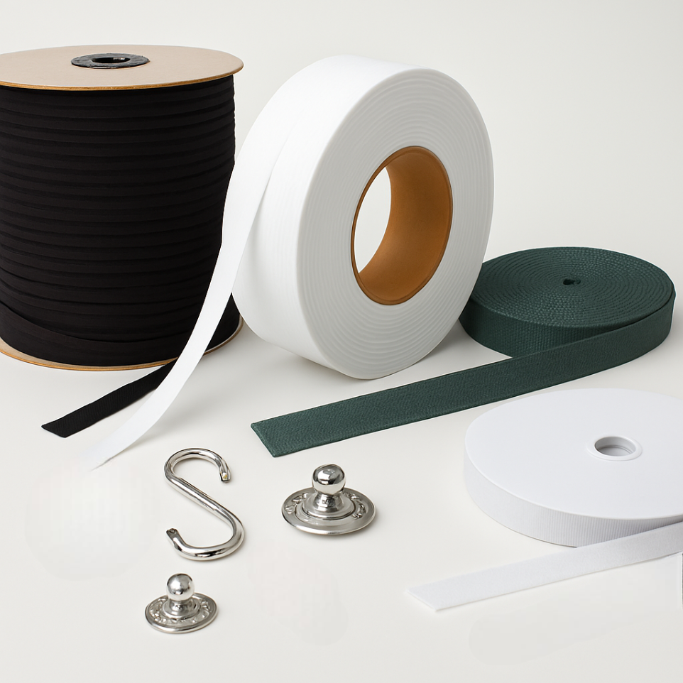 Cintas textiles y correas resistentes para lonas y toldos en Baleares