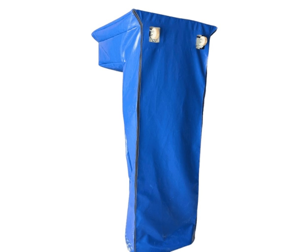 Funda para máquina de Boxeo o Punching Parte Superior con Punta Parte Trasera Azul
