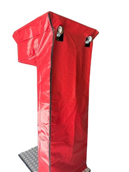 Funda para máquina de Boxeo o Punching  Parte trasera con Punta Rojo