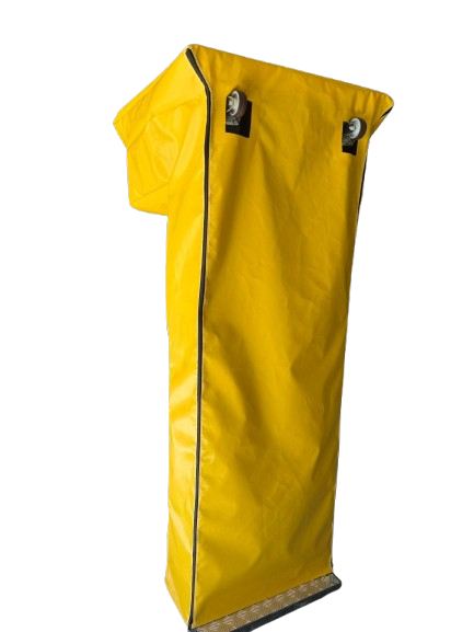 Funda para máquina de Boxeo o Punching Parte Superior con Punta Parte Trasera Amarilla