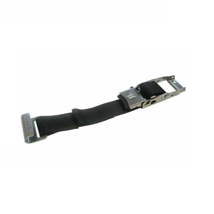 Cinturón Toldo Camión - 50mm - 1300kg - CON seguro - 90cm cinta - Gancho plano CINCADO - TAULINER