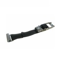 Cinturón Toldo Camión - 50mm - 1300kg - CON seguro - 90cm cinta - Gancho plano CINCADO - TAULINER