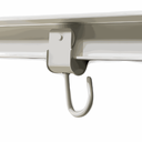 Riel de aluminio para cortina exterior - color Lacado en Blanco - 1 metro