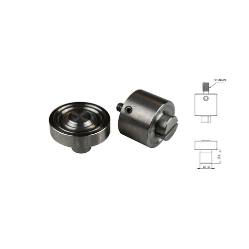 Troquel Máquina Ollao 16mm DIN - Autoperforante - para máquina manual palanca ROBUSTA