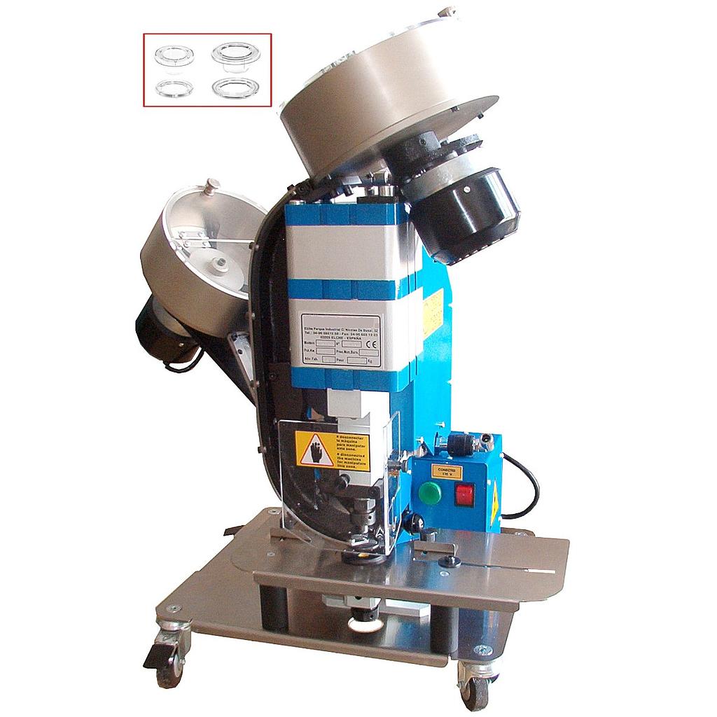 Máquina Neumática Automática para Colocar Ojales de Plástico – Modelo J259N2C – Con Carro – Para Ollao y Arandela de 8mm a 16mm
