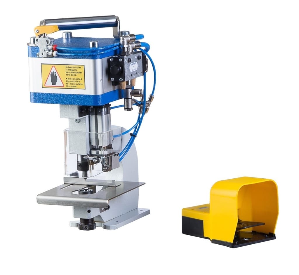 Máquina colocar Ojales Neumática Manual - J32N - SÓLO de Plástico de 8mm a 16mm de diámetro