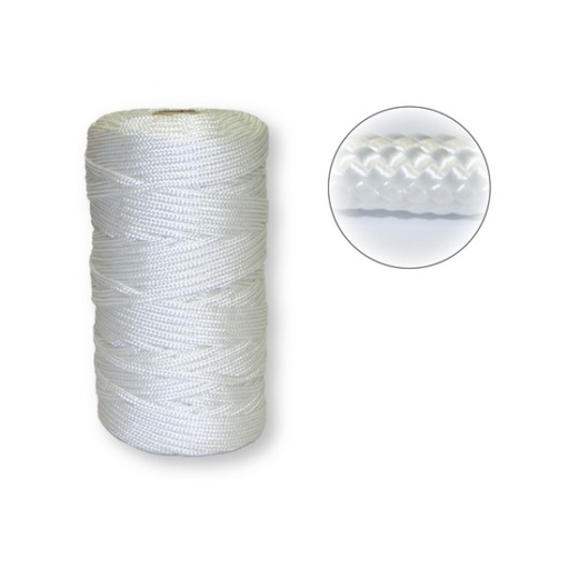 Cordón Trencilla Poliamida 4840/4 Blanco BRILLO 1kg