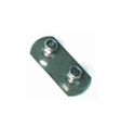 Placa Cinturón Toldo Camión con 2 tornillos y 2 tuercas 28mm - Inoxidable - TAULINER