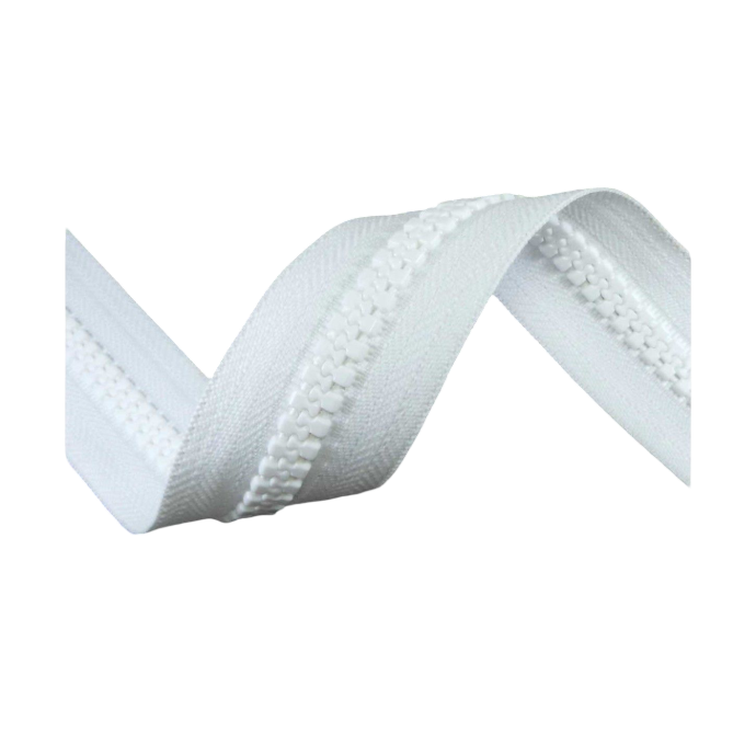 ​Cremallera Continua INYECTADA Malla N.10mm Blanca​ (100mts)