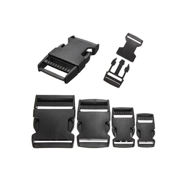 Hebilla de Plástico con Cierre para Mochila color Negro