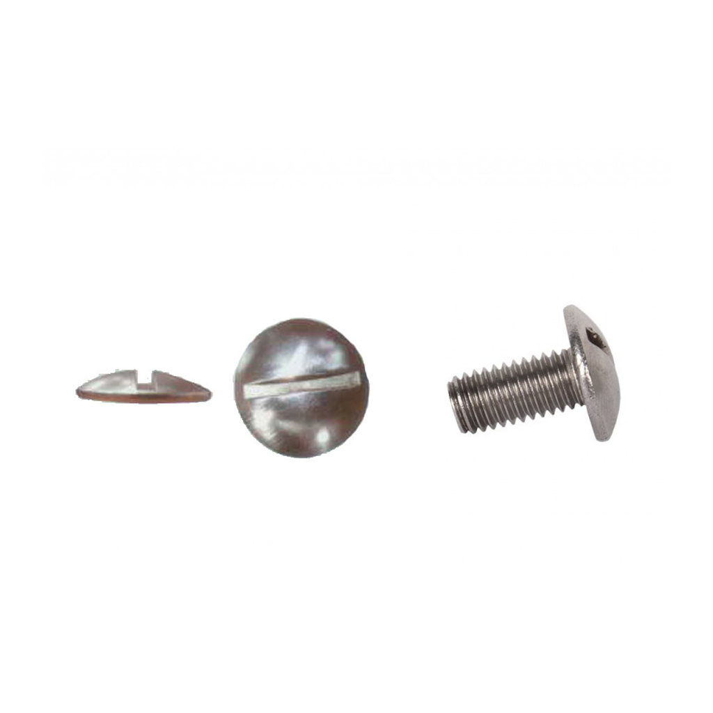 Tornillo Piscina Cabeza Seta 1/2 rosca M8x16 INOX