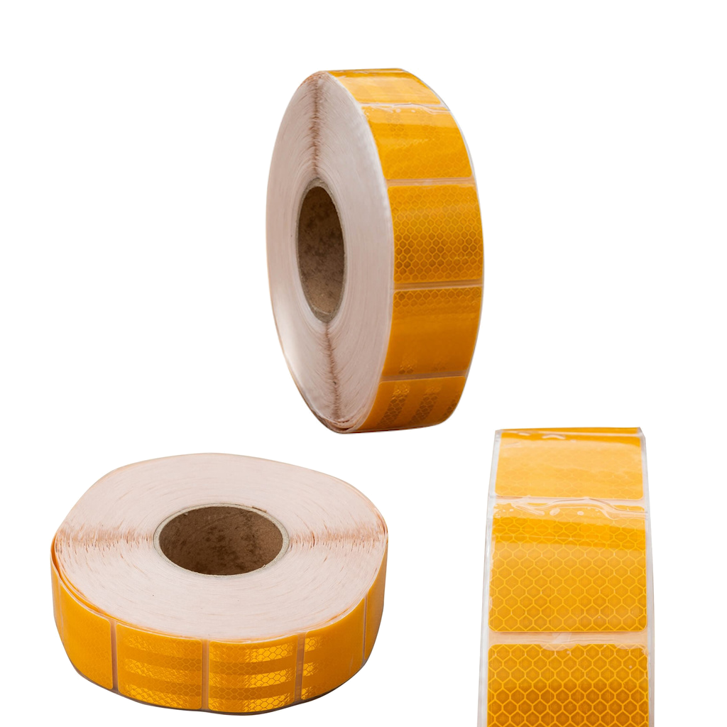 Cinta Reflectante Lona Segmentada 48x48mm (Rollo de 45m)