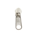 Cursor Cremallera Nylon - Malla N.5 mm - Metálico Tirador SIMPLE Largo - Niquel