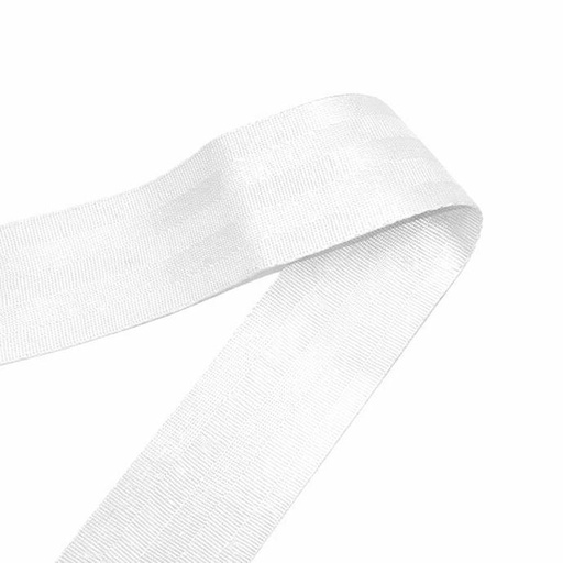 Cinta de poliéster tipo Cinturón de Coche 47mm - 2300kg - Blanco - 1 metro