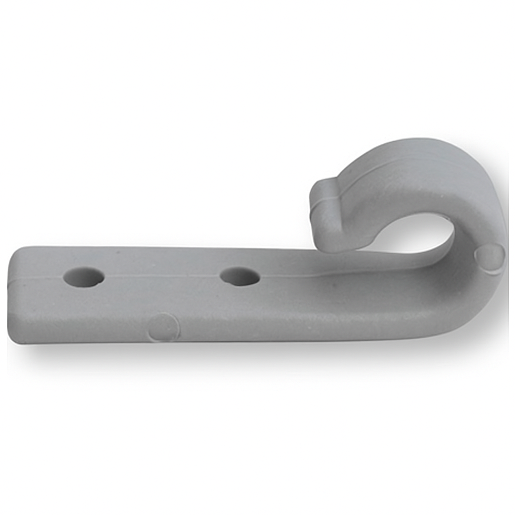 Gancho TIR N.2 Recto Poliamida 62x20x20mm Gris
