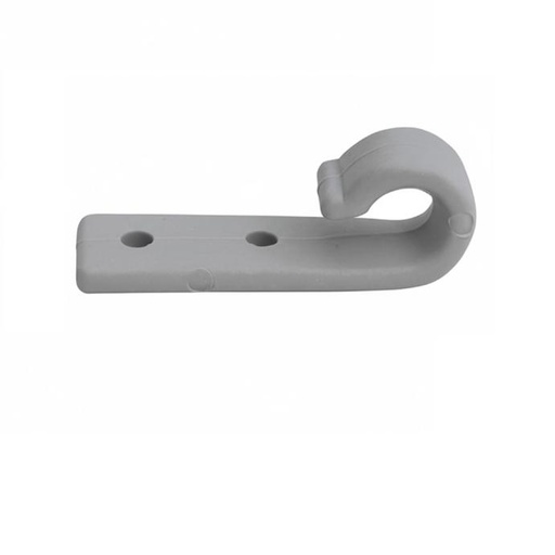 Gancho TIR N.2 Recto Poliamida 62x20x20mm Gris