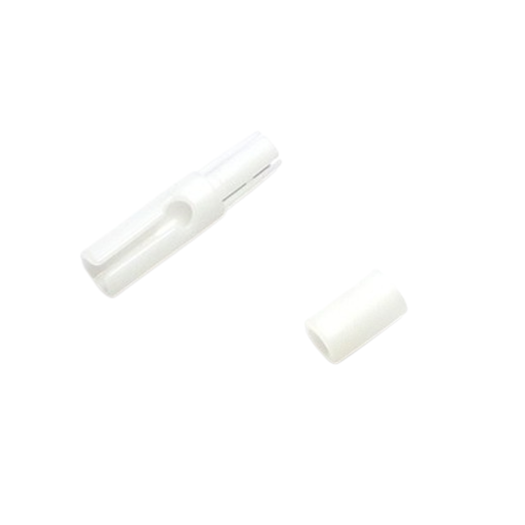 Tensor piscina Cánula con Tapón Plástico Blanco
