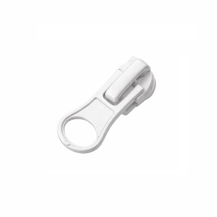 Cursor WATERPROOF Cremallera Nylon Malla N.5 mm Metálico Tirador SIMPLE Blanco
