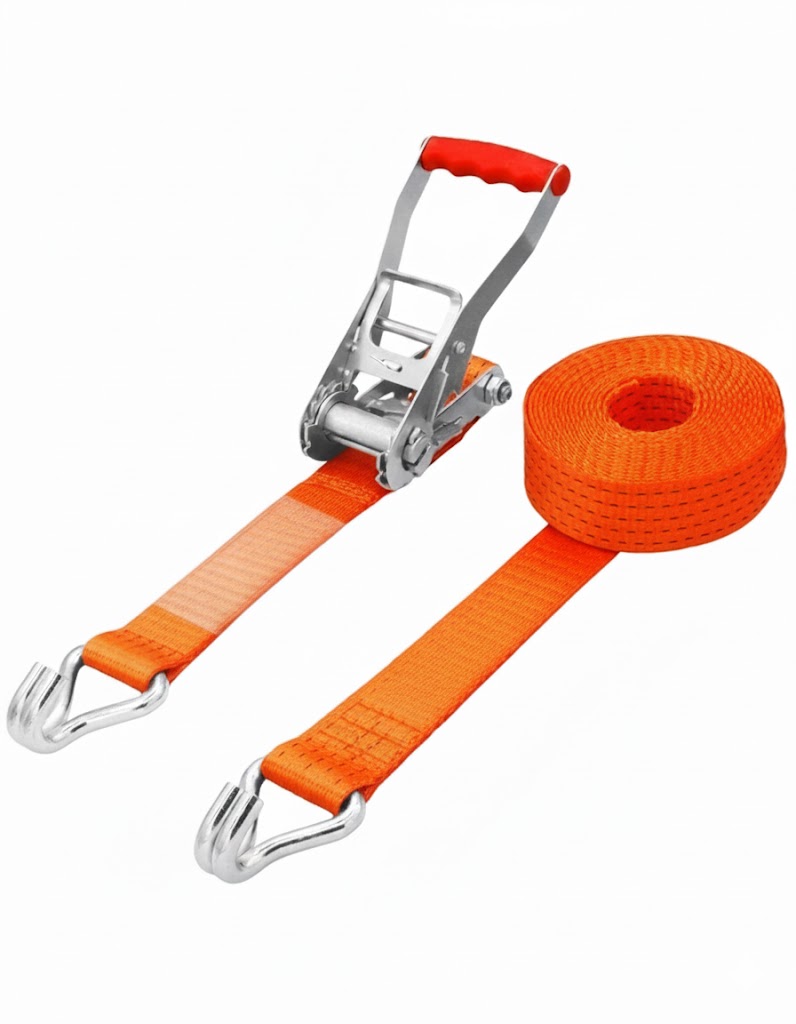 Conjunto Tensor - Trinquete de carga - 50mm - 5000kg - 9 metros cinta - 5000kg - Ganchos cerrados