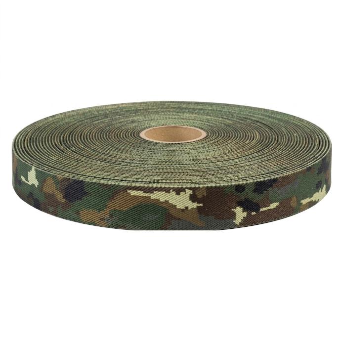 Cinta Elástica Camuflaje Militar de poliéster - 50mm - 1 metro