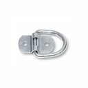Anilla abatible Completo - 25mm - Placa y Piquete - Hierro Galvanizado