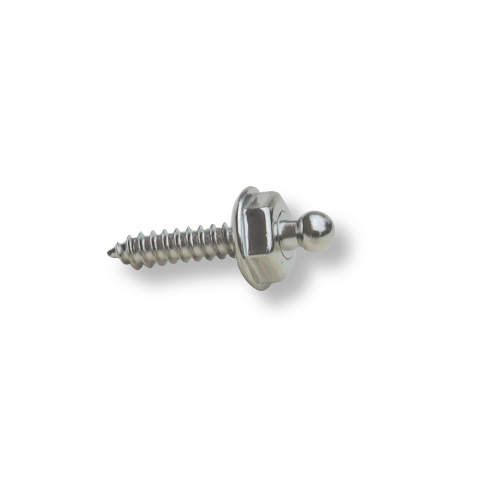 [33724603] Broche Loxx | Tornillo con rosca para Fibra | Latón Niquel | 12 mm largo