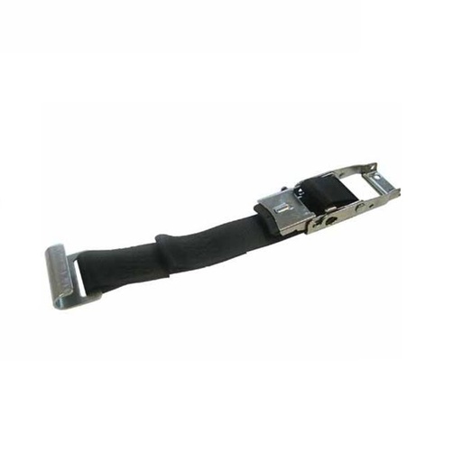 [55105120] Cinturón toldo camión para Lona Tauliner (Tautliner) - 50mm - 1300kg - CON seguro - 90 cm cinta - Gancho plano Hierro Cincado