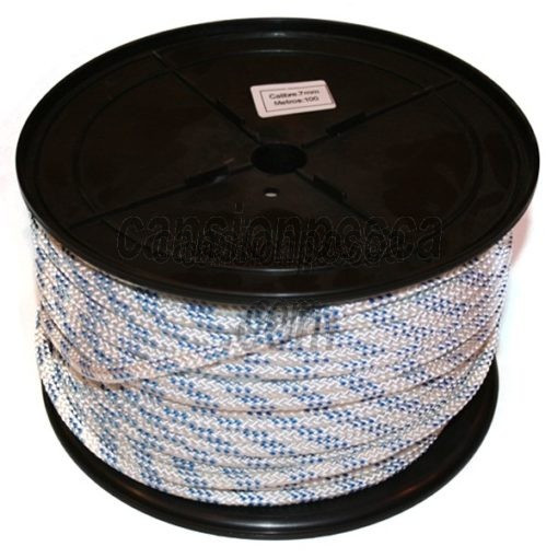 [40951066] ​DRIZA - Cuerda Trenzada - Poliéster Alta Tenacidad - 6mm - Blanco - 400kg - Carrete 200mts​