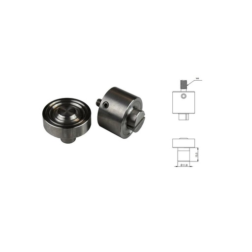 [95180514] Troquel Máquina Ollao 12mm DIN - Autoperforante - para máquina manual palanca ROBUSTA