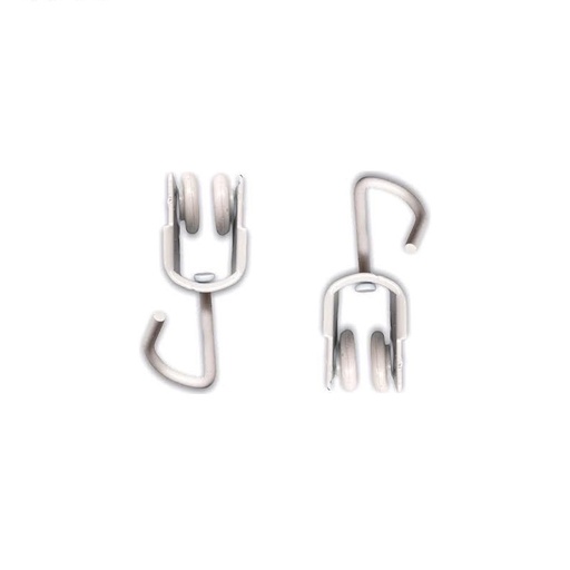 [40800001] Curria toldo - polea - corredera con gancho - Blanca