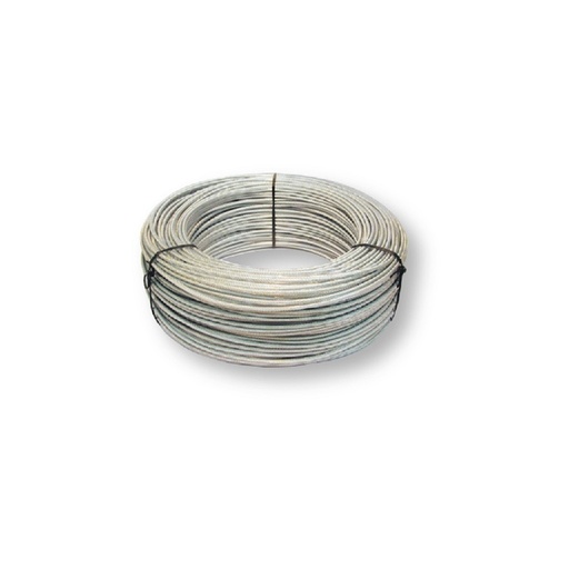 [33850635] Cable TIR de Acero Plastificado 6mm - Latonado Dorado - Rollo 250 metros