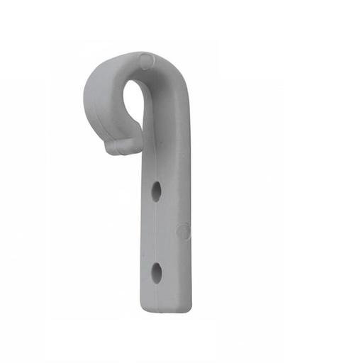 [50000020] Gancho N.2 Recto Poliamida 62x20x20mm Gris