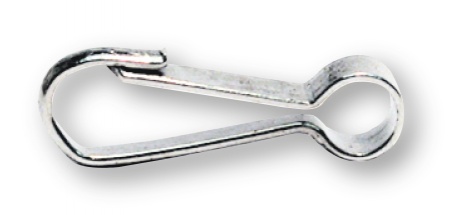 Mosquetón Plano Acero Niquel