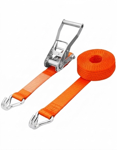 Conjunto Tensor - Trinquete de carga - 50mm - 5000kg - 9 metros cinta - 5000kg - Ganchos cerrados