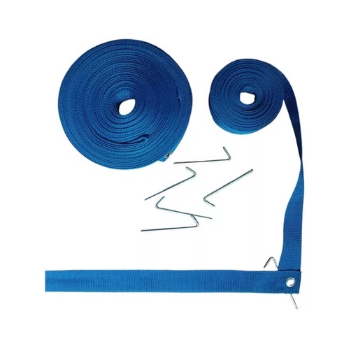 [CINTAVPAZ] ​Cinta de Polipropileno Pista Vóley Playa OFICIAL 50mm - Color Azulina - 16m x 2ud. + 8m x 2ud)​