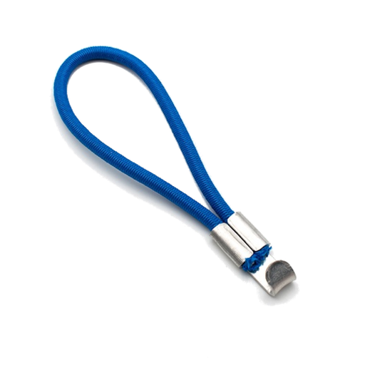 [88089316] Tensor elástico para lonas y pancartas publicidad 5x130 mm - Gancho estándar - Azul
